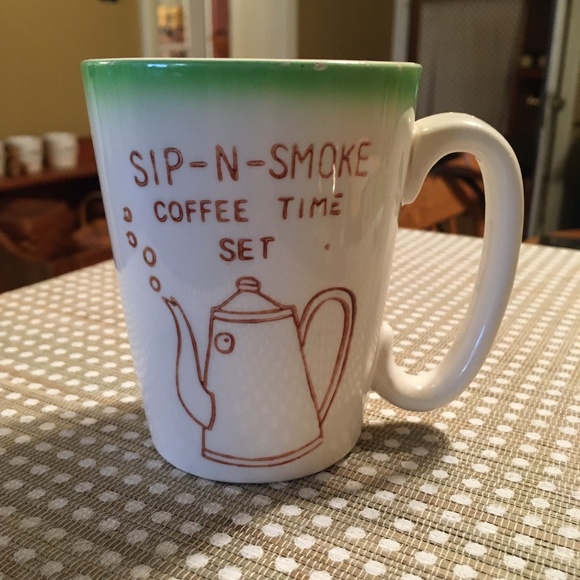 Coffee Mug Sip N Smoke Coffee Time Set 